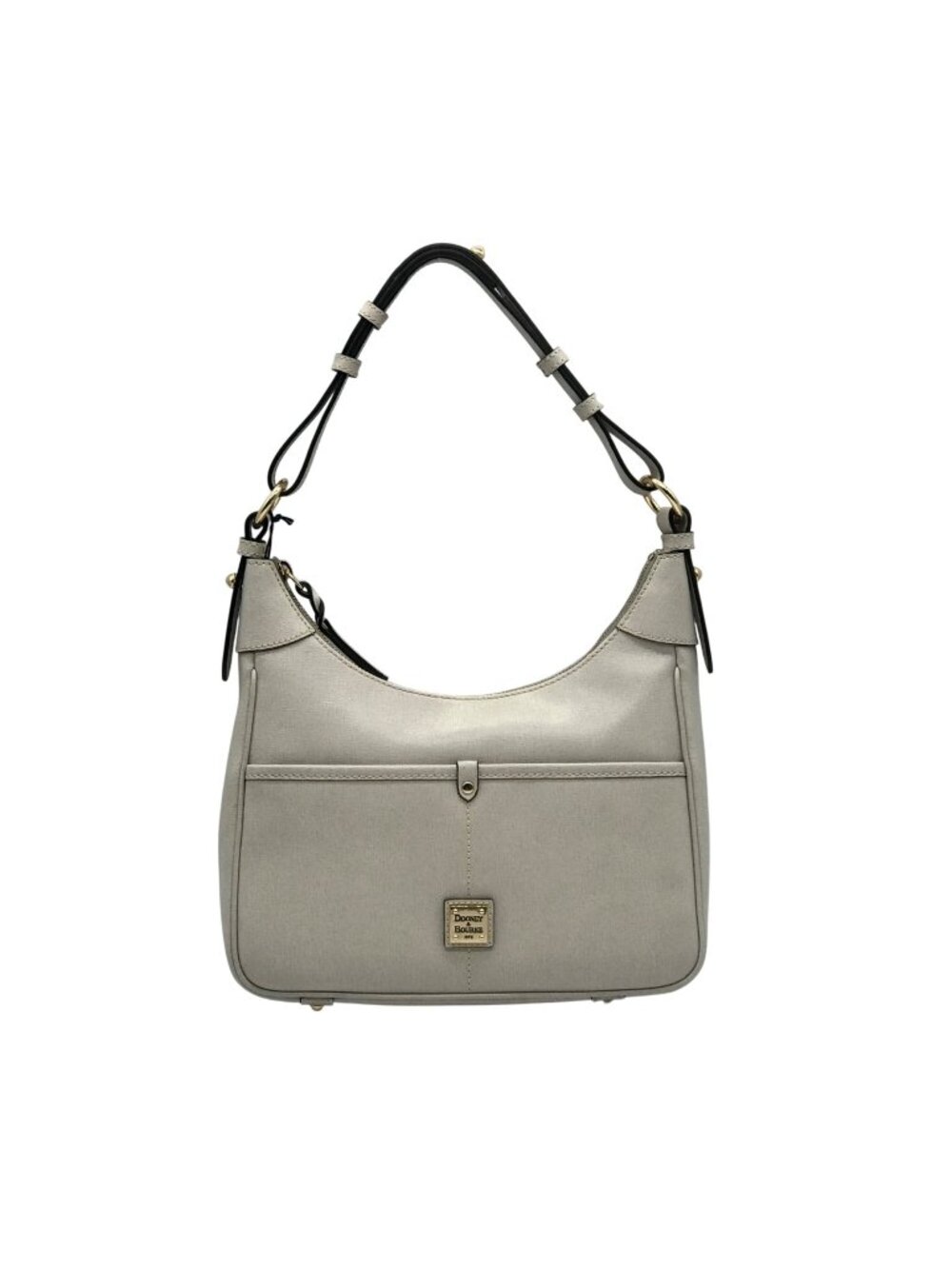 Dooney & Bourke Grey Lucca Leather Large Shoulder Bag